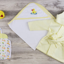 Bambini Hooded Towel, Wash Clothes and Robe