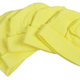 Yellow Baby Cap (Pack of 5)