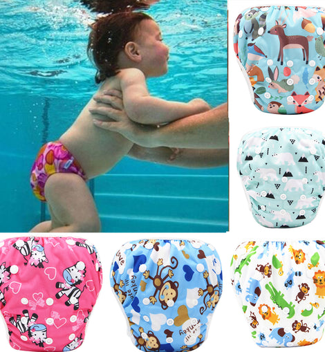 2021 New Baby Swim Diapers Waterproof Adjustable Cloth Diapers Pool