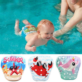 2023 New Baby Swim Diapers Waterproof Adjustable Cloth Diapers Pool