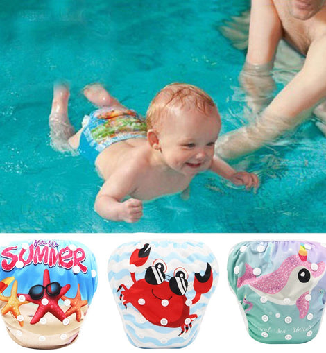 2023 New Baby Swim Diapers Waterproof Adjustable Cloth Diapers Pool