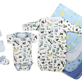 Newborn Baby Boys 9 Pc Layette Baby Shower Gift