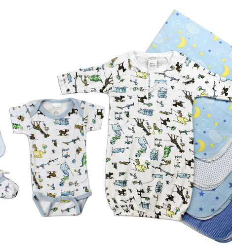 Newborn Baby Boys 9 Pc Layette Baby Shower Gift