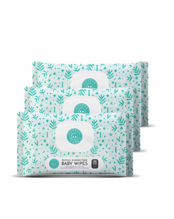 Baby Wipes- 3 Packs of 75 Wipes