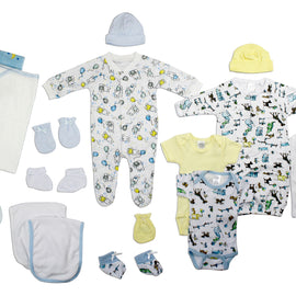Bambini Newborn Baby Boy 19 Pc Layette Baby Shower Gift Set