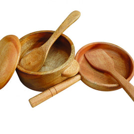 QToys Australia (USA) MAHOGANY PAN & POT SET