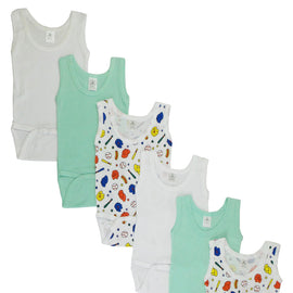 Boys' Printed Tank Top 6 Pack