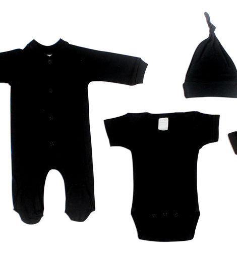 Black 6 Piece Layette Set