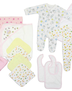 Newborn Baby Girls 14 Pc Layette Baby Shower Gift