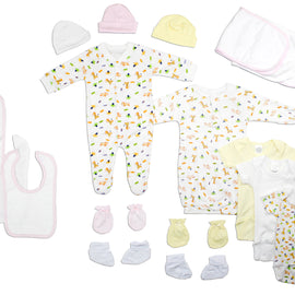 Bambini Newborn Baby Girls 18 Pc Layette Baby Shower Gift Set