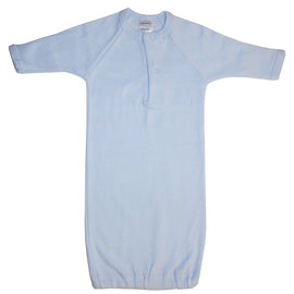 Preemie Solid Blue Gown - 2 Pack