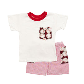 Summer Playtime Baseball Short Set_