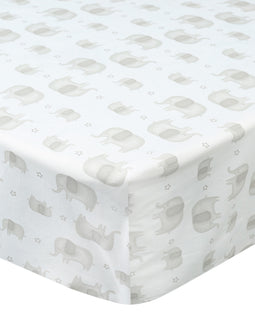 New Country Home 6056D 7.75 x 8.75 in. Elephant Baby Walk Crib Sheet