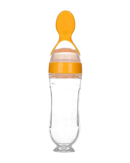 Silicone Squeeze Baby Feeding Bottle