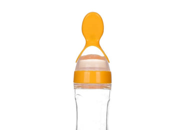 Silicone Squeeze Baby Feeding Bottle