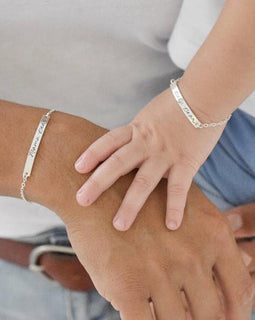 Personalized Engraved Name Baby Bracelet Custom
