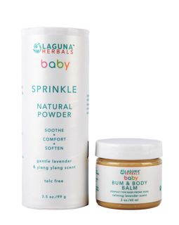 Organic Baby Moisturizer and Sprinkle ( talc free)baby powder set.