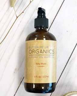 Organic Baby Wash Gentle Lavender Safe Non-GMO