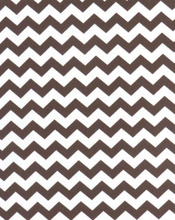 SheetWorld Fitted Crib Sheet Set - 100% Cotton Woven - Brown Chevron